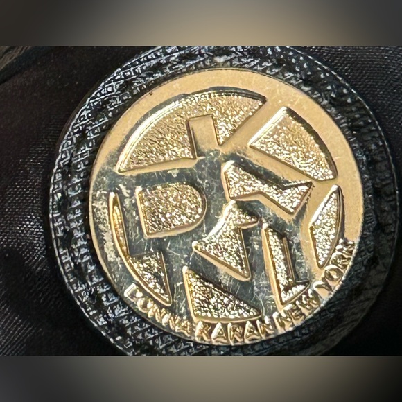 DKNY Black Leather Napa Quilted Crossbody Purse Pre-Owned Fair Condition - Picture 11 of 16